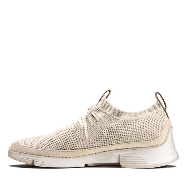 Clarks Womens Tri Native Flat Shoes White | CA-9481063